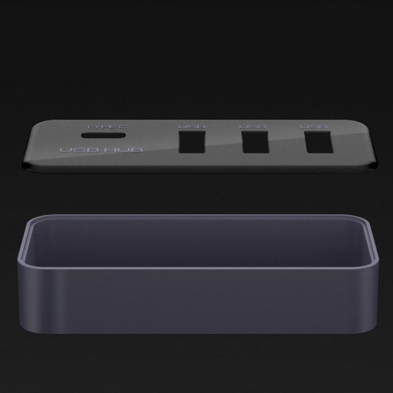 Power Distribution USB Hub Dock Station with 3 USB Ports and 1 Type C Port Ensuring Stable Transfer for Model 3/Y