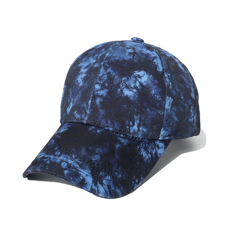 New Fashion Colorful Tie-Dye Baseball Cap Spring Men'S And Women'S Trend Lovers Hat Outdoor Sports Adjustable Sun Graffiti Bones