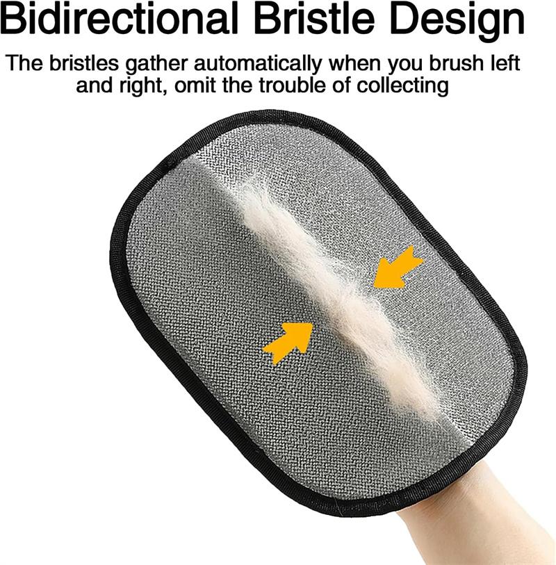 Pet Hair Remover Brush Gloves - Reusable Pet Fur Removal Glove for Dogs & Cats, Self-Cleaning Deshedding Glove