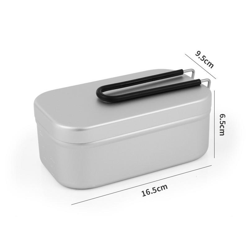 Aluminium Outdoor Tragbare Isolierung Lunch Box Camping Anti-verbrühungen Picknick Ausrüstung