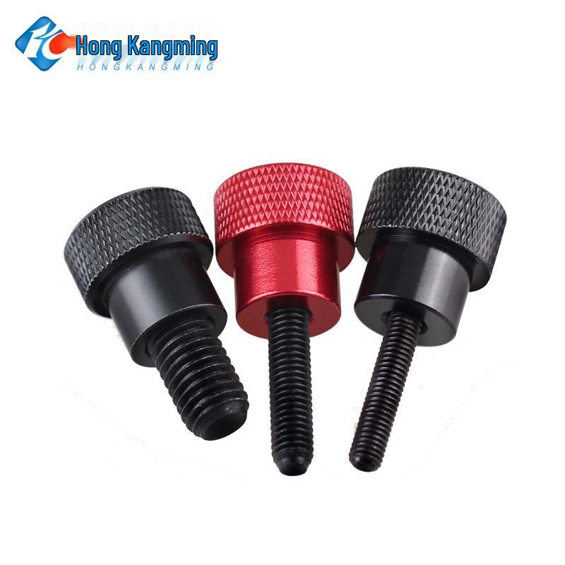 M6 Aluminum Alloy Knurled Handle Screw Bolt with High-Strength Flat Head