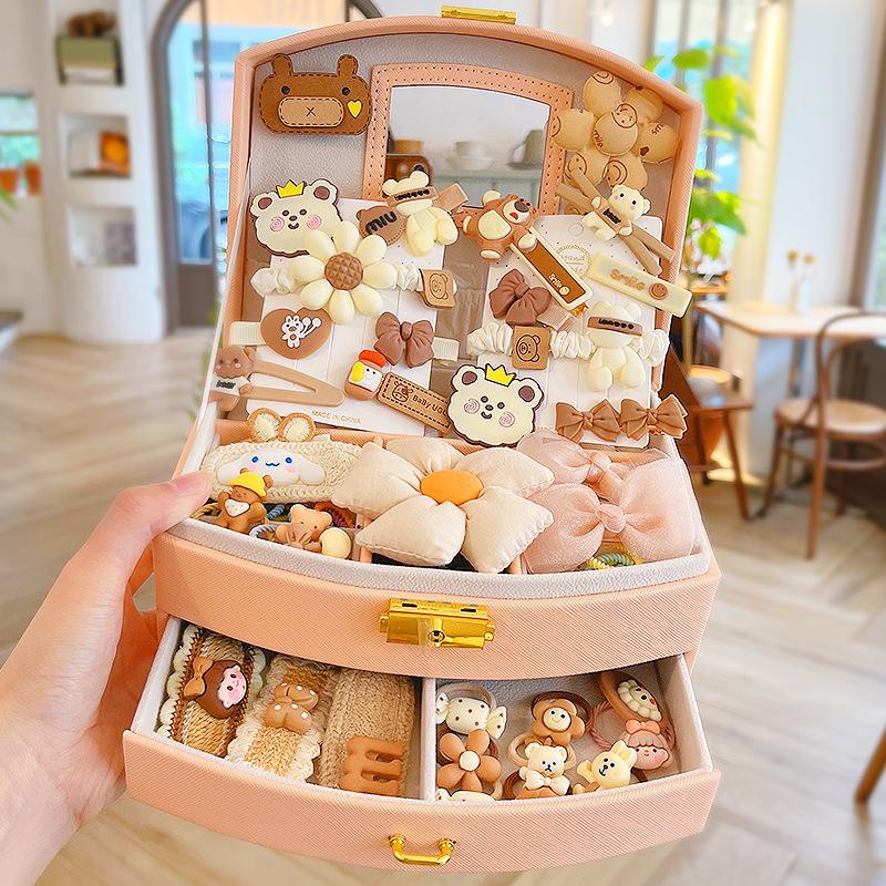 Children's Princess Jewelry Set Jewelry Box Girls Baby Girls Hair Accessories Storage Box