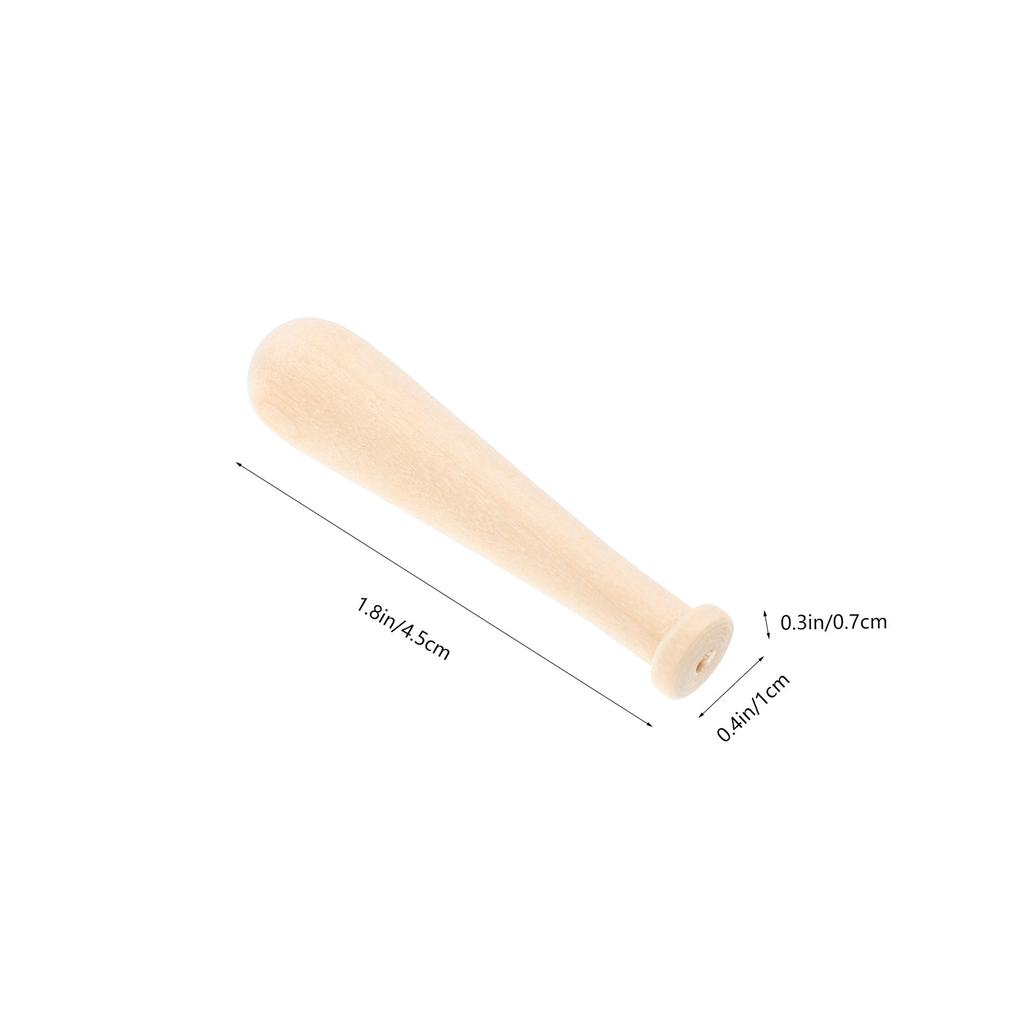10Pcs Mini Baseball Bat Wood Unpainted DIY Crafts Painting Decoration Drawing Small Wooden Baseball Bat Set for Kids Crafts