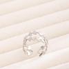 Women's Adjustable Non-fading Leaf Design Stainless Steel Finger Ring