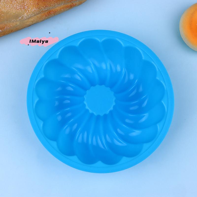 M-Silicone Spiral Pattern Cake Mold Mini Cake Pan Jelly Pudding Molds Bakeware Tray Maker DIY Baking Cake Tools