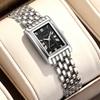 SUNKTA New Ladies Waterproof Watches Square Stainless Steel Quartz Watch For Women Elegant Bracelet Wristwatch Ladies Clock Gift