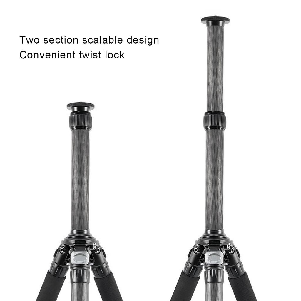 Tripod Extension Pole Telescopic 2 Section Tripod Center Column Extender Carbon Fiber SLR Camera Tripod Extension Tube 22mm/0.9in