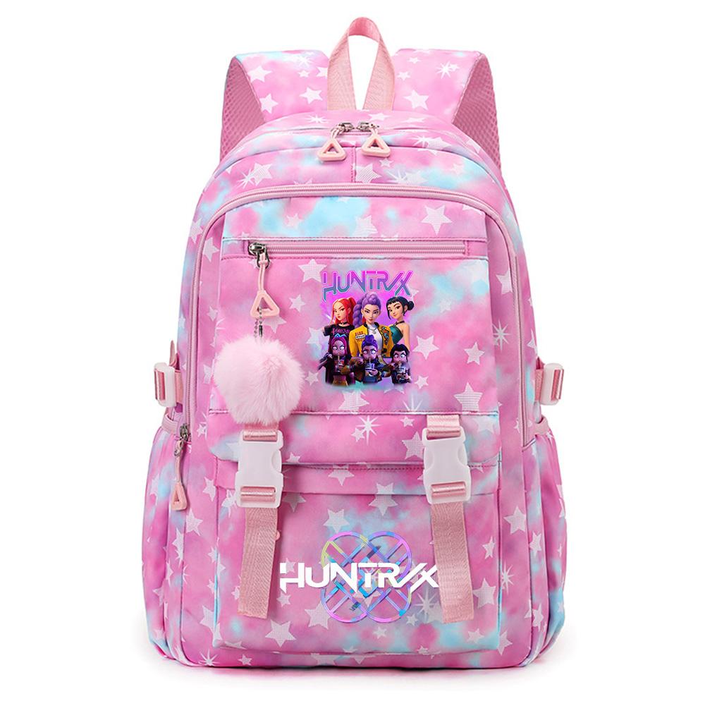 Anime K-Pop Demon Hunters Printed Backpack Large Capacity Bookbag Laptop Unisex Student Boy Girl School Bag Large Capacity Travel Outdoor Bag Gift