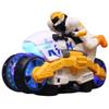 Transforming Motorcycle Warrior Toy with Lights and Music