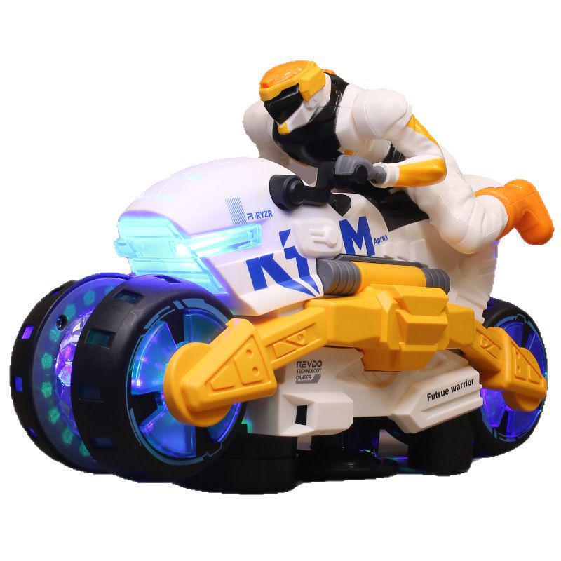 Transforming Motorcycle Warrior Toy with Lights and Music