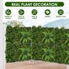 1/2 Pcs Artificial Plants Wall Panel Plastic Weather Resistant Faux Hedge Panels for Outdoor Home Garden Balcony Lawn Decoration
