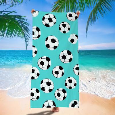 Water-Absorbing Portable Adult Football Beach Towel European, American And South American Bath Towel Digital Printing Factory