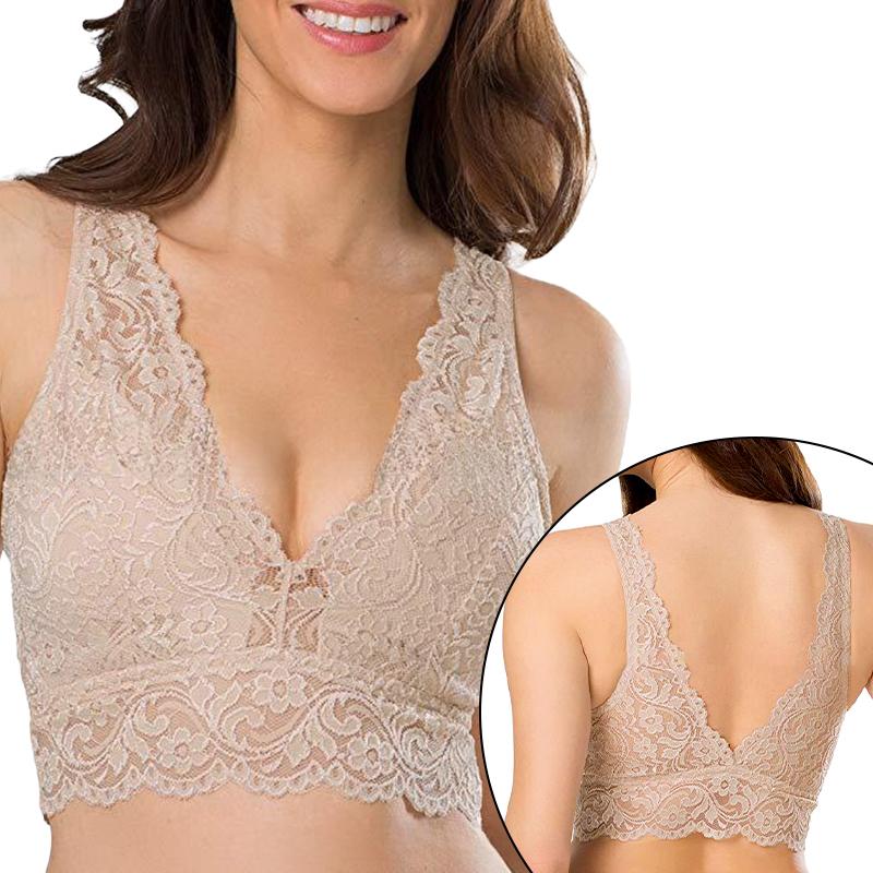 

1Pc Underwear Confortable Push Up Sexy Lace Bra Solid Color Spandex Women s Lingerie 3XL