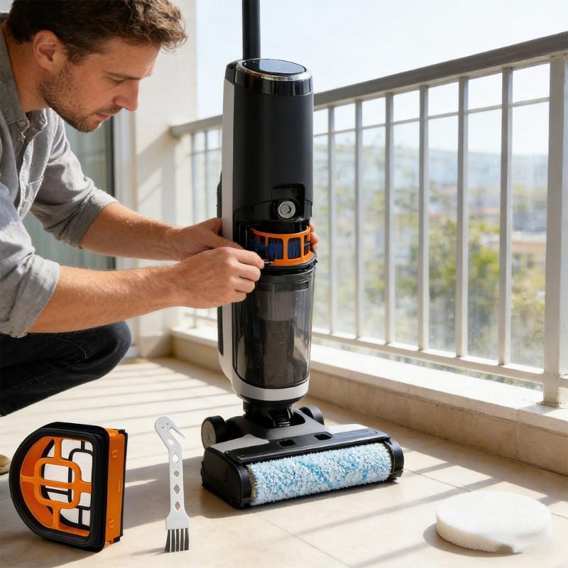 High Performances Washable Roller Brushes and Filters Set for WD161, WD261, AW261 Vacuum Cleaners Accessories Enduring