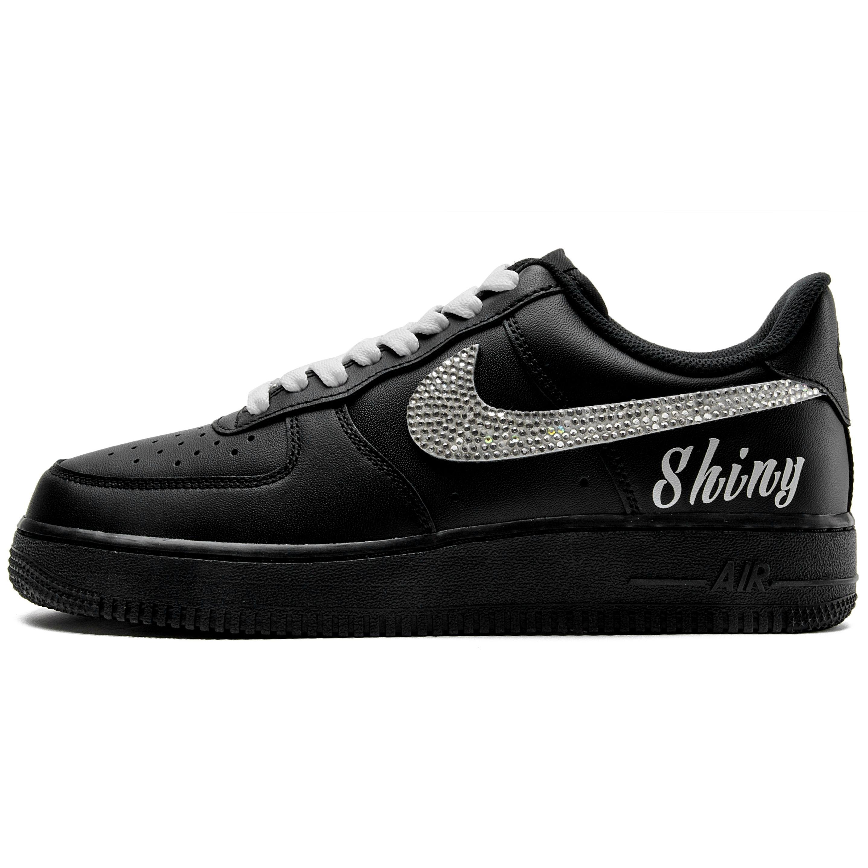 

Nike Air Force 1 Abrasion Resistant Balance Low top Skateboard Shoes Unisex Black Silver CW2288-001(Team55-) 46
