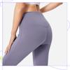 Li-Ning High Waist Warm Fleece Knitted Sports Pants Women Bottoms Dark-Gray Purple AKLU908-1