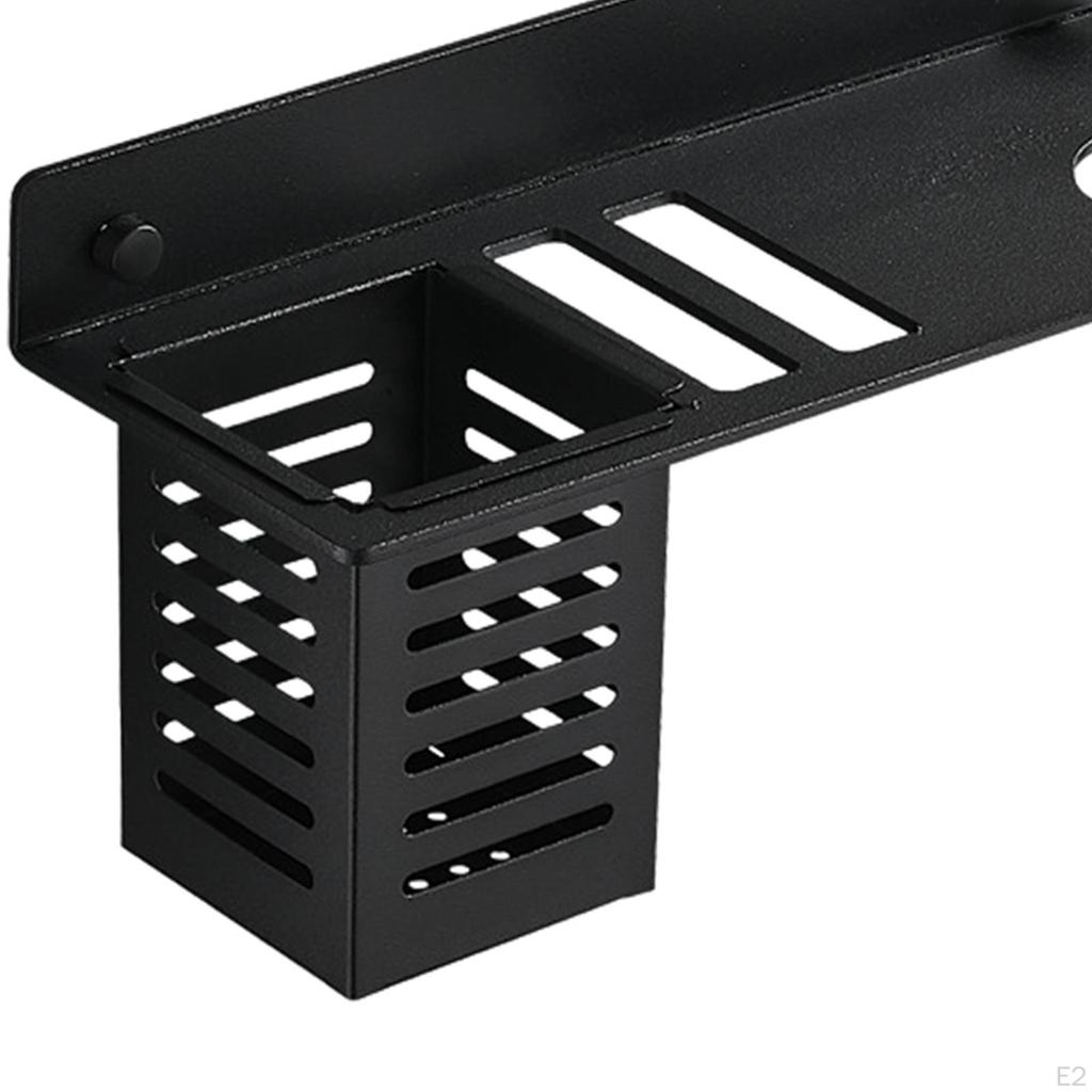 Hair Dryer Holder, Wall Mounted Multifunctional Stand for Diffuser Accessories Tools