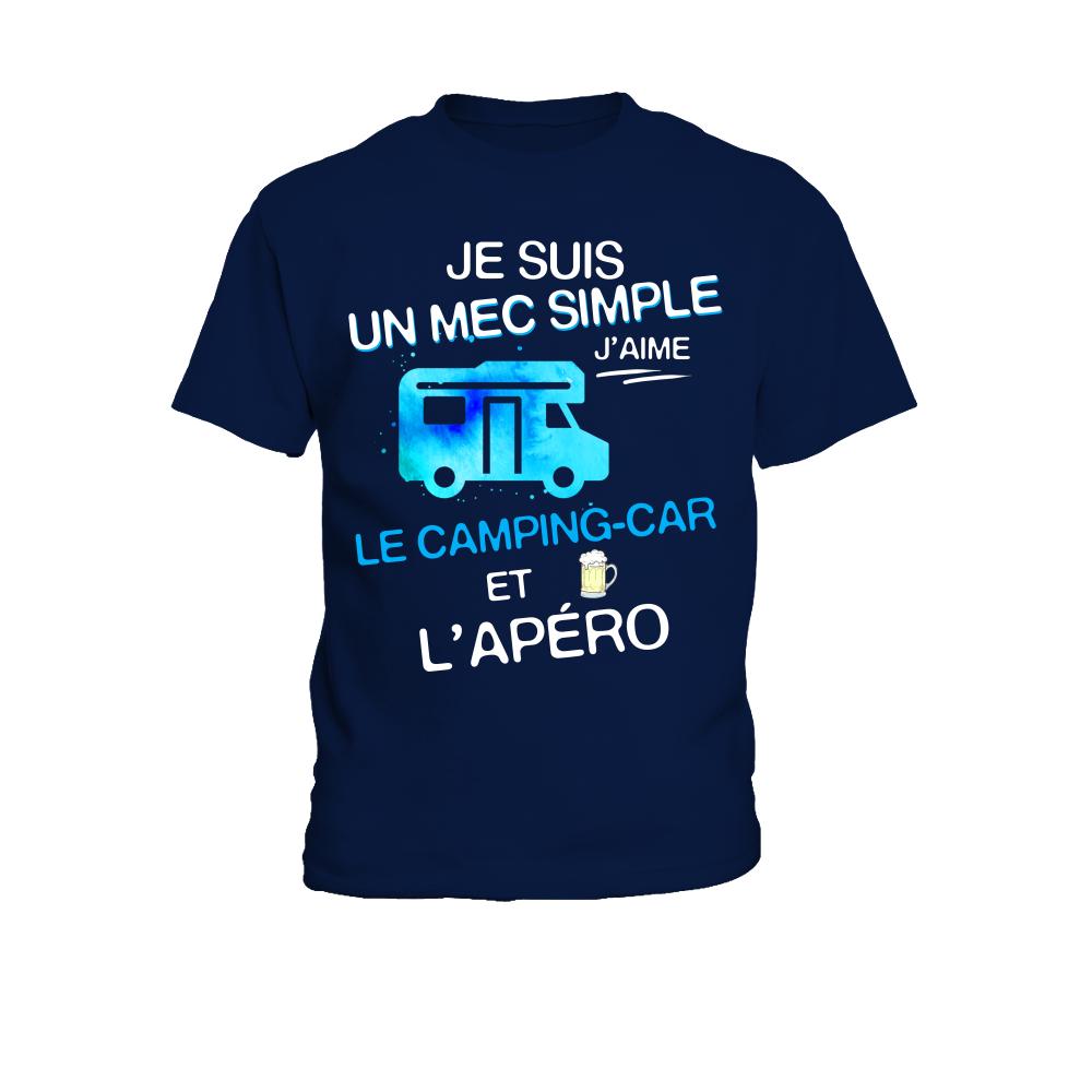 T-Shirt Je Suis Une Femme Simple J'aime Courir Et L'Apéro - Humour Sport Et Convivialité