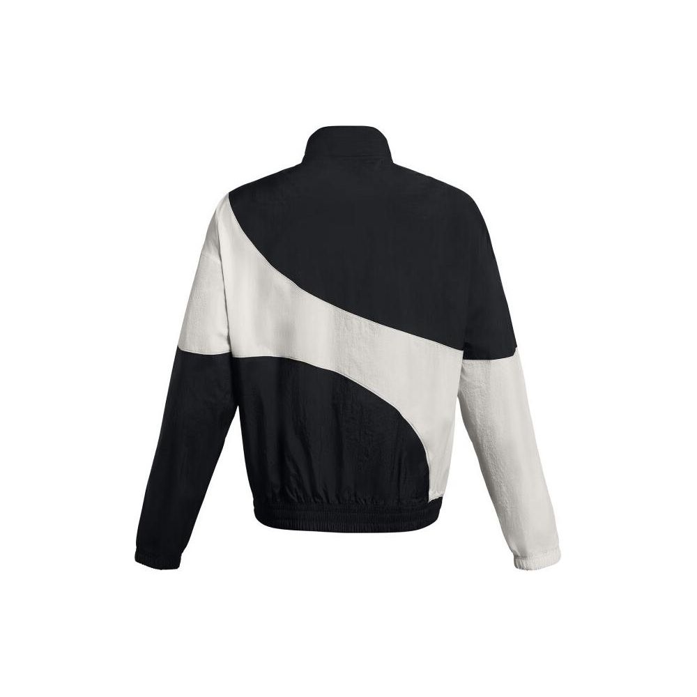 Under Armour Color Block Casual Training Pleated Long Sleeve Jacket Men Jackets Black 1382874-001