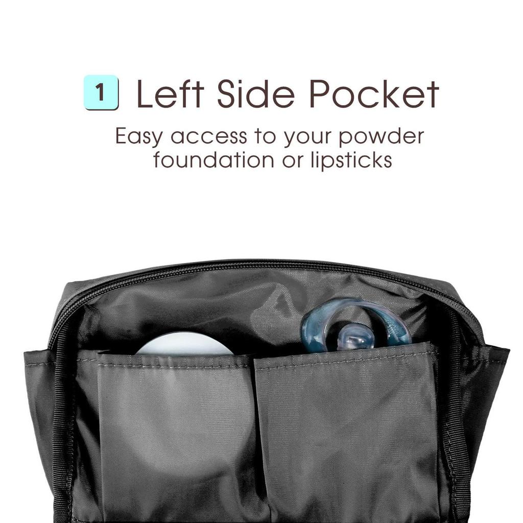 Toiletry Bag Makeup Bag Travel Cosmetic Bag For Women Leather