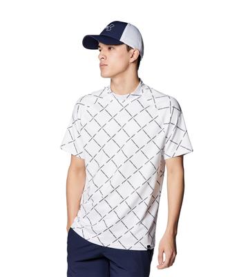 UA Playoff SS Mock Shirt Gray XL White/Black/Halo