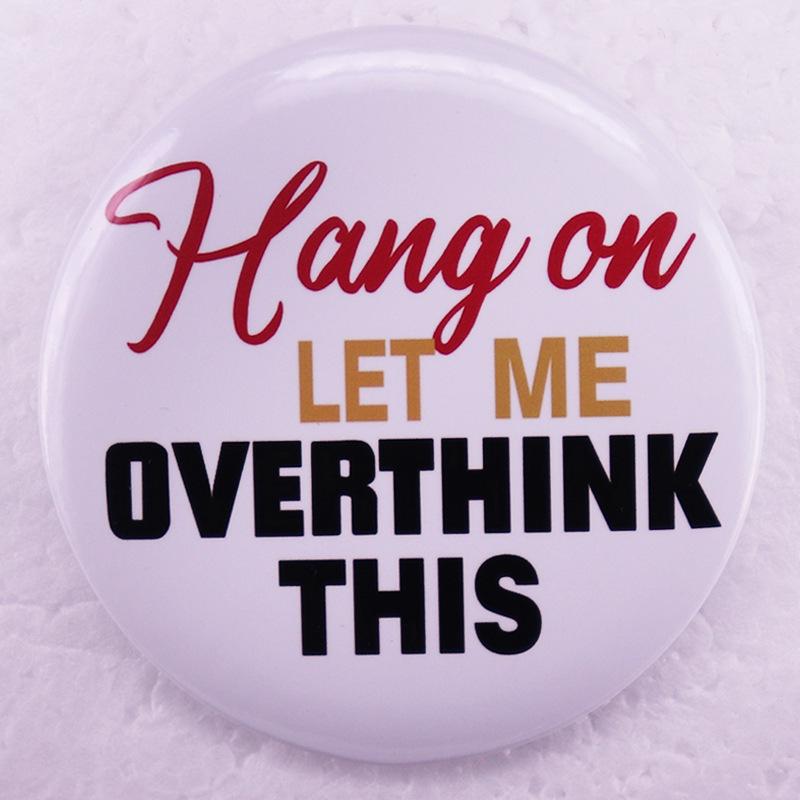 Reflective Tinplate Badge Pin белый