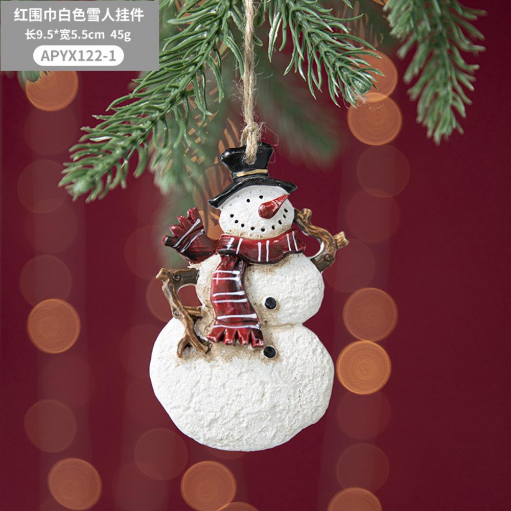 Christmas Resin Tree Decorations Santa Snowman Angel Pendant Ornament DIY Kids Toys Noel Navidad Kerst 2025