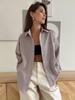European American Plaid Cotton Women's Loose Fashion Shirt - Autumn/Winter 2024 Trend