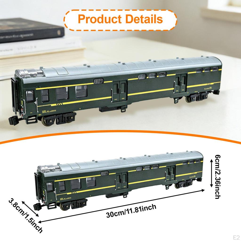 1/75 Scale Train Baggage Car Model Desktop Decoration Birthday Gift Carriage for Bedroom Sand