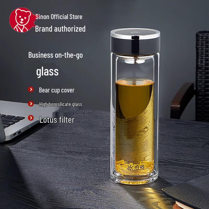 Heenoor Double-Layer Borosilicate Glass Tea Cup