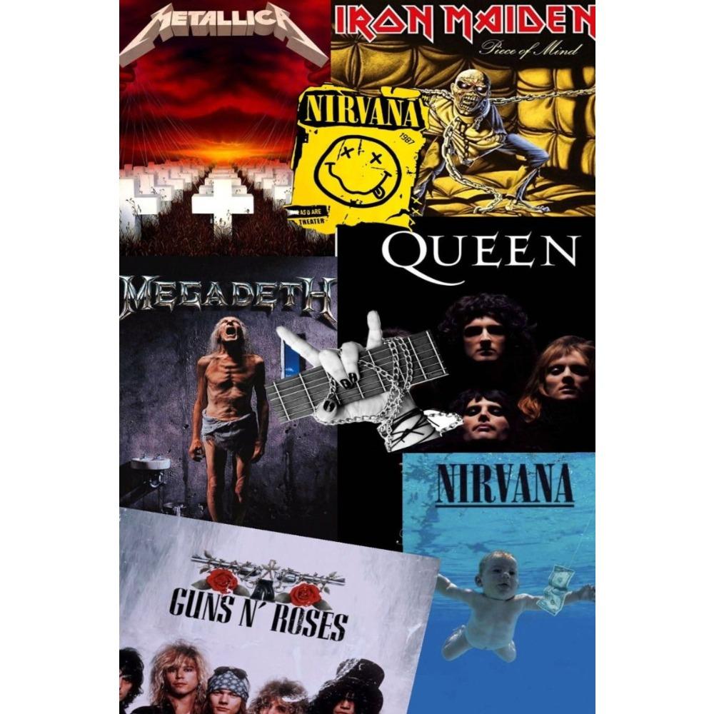 Metal Queen Band Wall Decor, Handmade 3D Tin Art for Living Room Bedroom Music Studio
