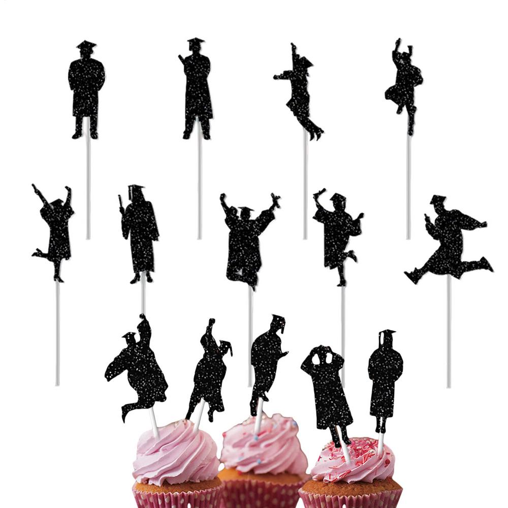 Cake Topper Graduation Small Graduation Party Cake Topper Set Of 14 Food Appetizer Picks For Party Dessert Cupcake Decorations