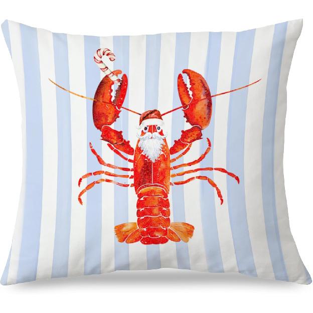 Abstract Oyster Coastal Beach Pillow Covers 18x18 Set of 2, Beachy Room Decor Aesthetic, Retro Coastal Ocean Oyster Shell Decorative Lumbar Pillow