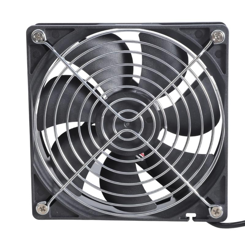 High Efficiency 12cm Duct Ventilation Exhaust Fan with USB Cable for 3D Printer Enclosure Cooling and Dust Removal