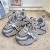 Mesh dad shoes women's platform muffin autumn new versatile small height increase casual women's shoes