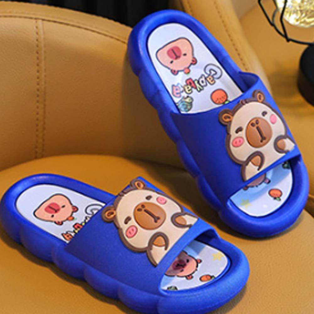 Thickened Cartoon Animal Slippers Anti-slip Children's Bathroom Sandals Boys