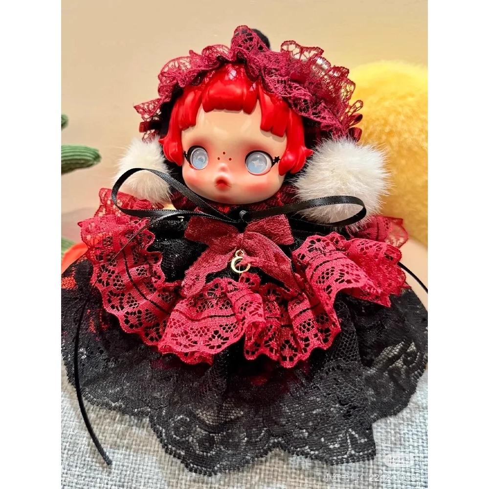 

Для милых кукол Skullpanda Зимняя музыкальная серия Одежда Сделай сам Виниловые куклы Наряды с юбкой принцессы Милые кукольные костюмы Аксессуары Подарок only clothes no doll