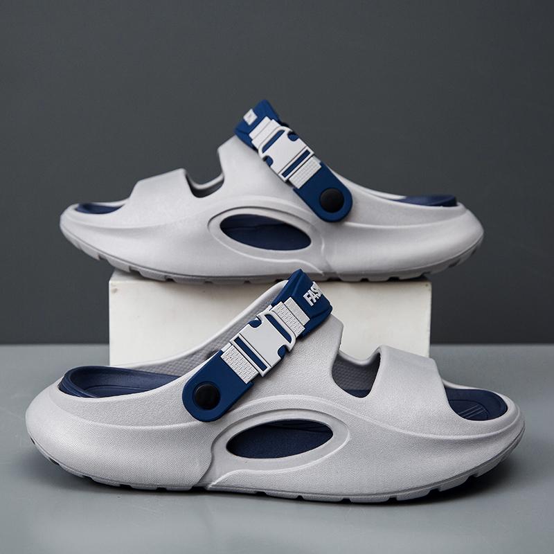Summer Men S Outdoor Sandals Slippers Beach Comfortable Thick Soft Clogs Men Casual Water Garden Shoes Men Beach Sandals 38-39
