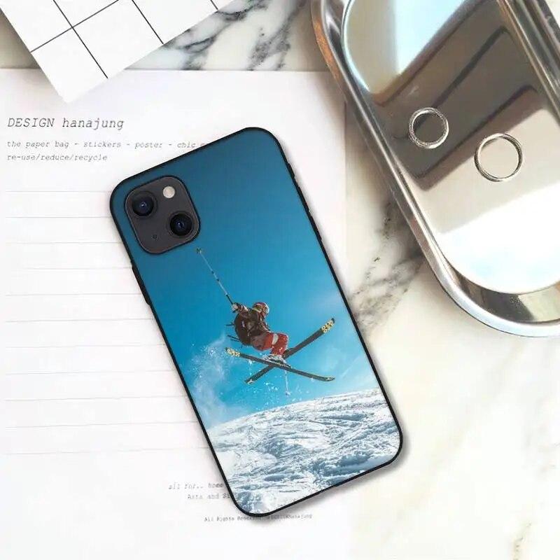 Skidåkning Snow Snowboard Skis Telefonfodral För iPhone Samsung Galaxy Redmi Xiaomi Oppo OnePlus Note SA 7 8 9 10 11 12 13 14 20 21 22 23 53 54 Pro Ultra