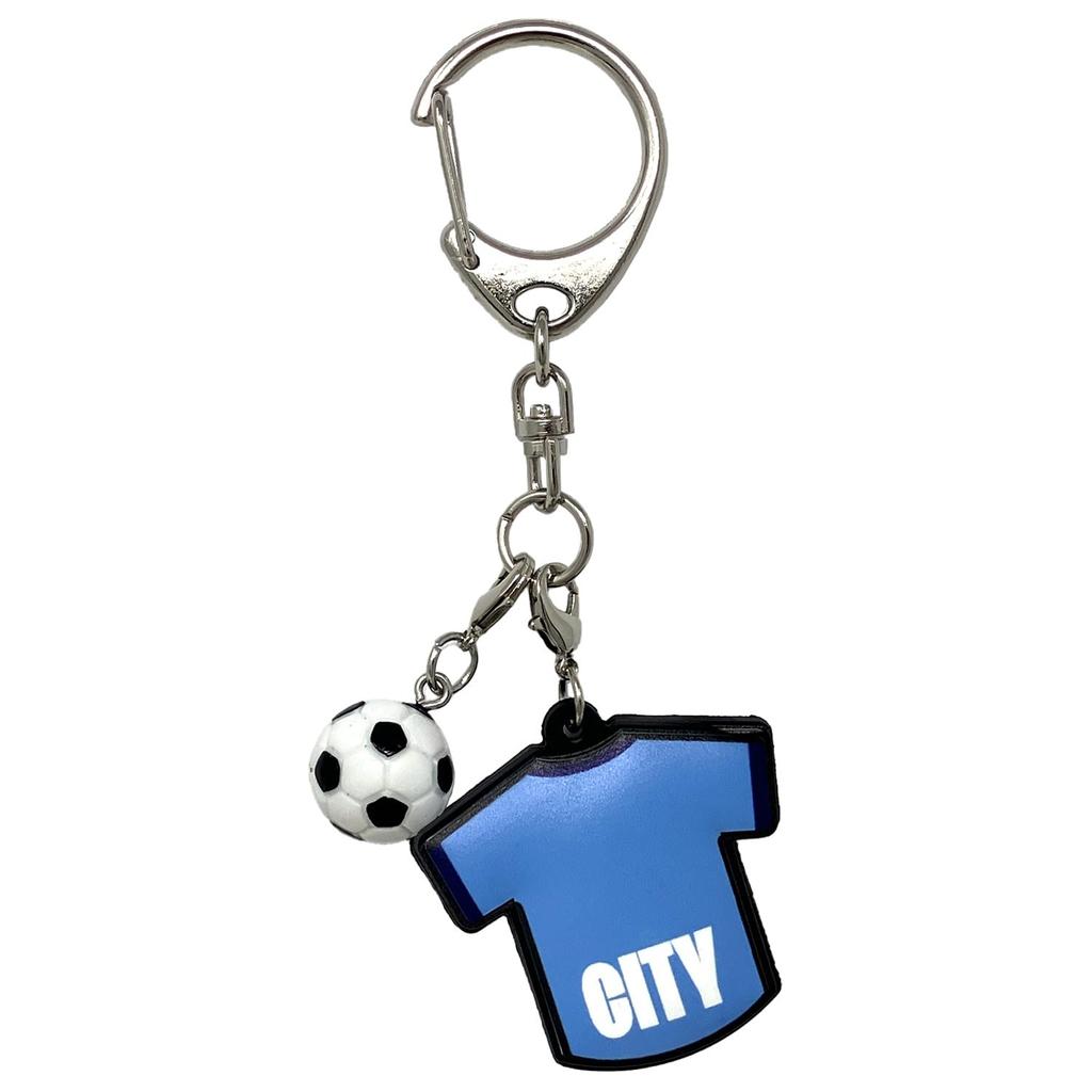 [Manchester City] Keychain Uni-type Rubber Keychain BLU F