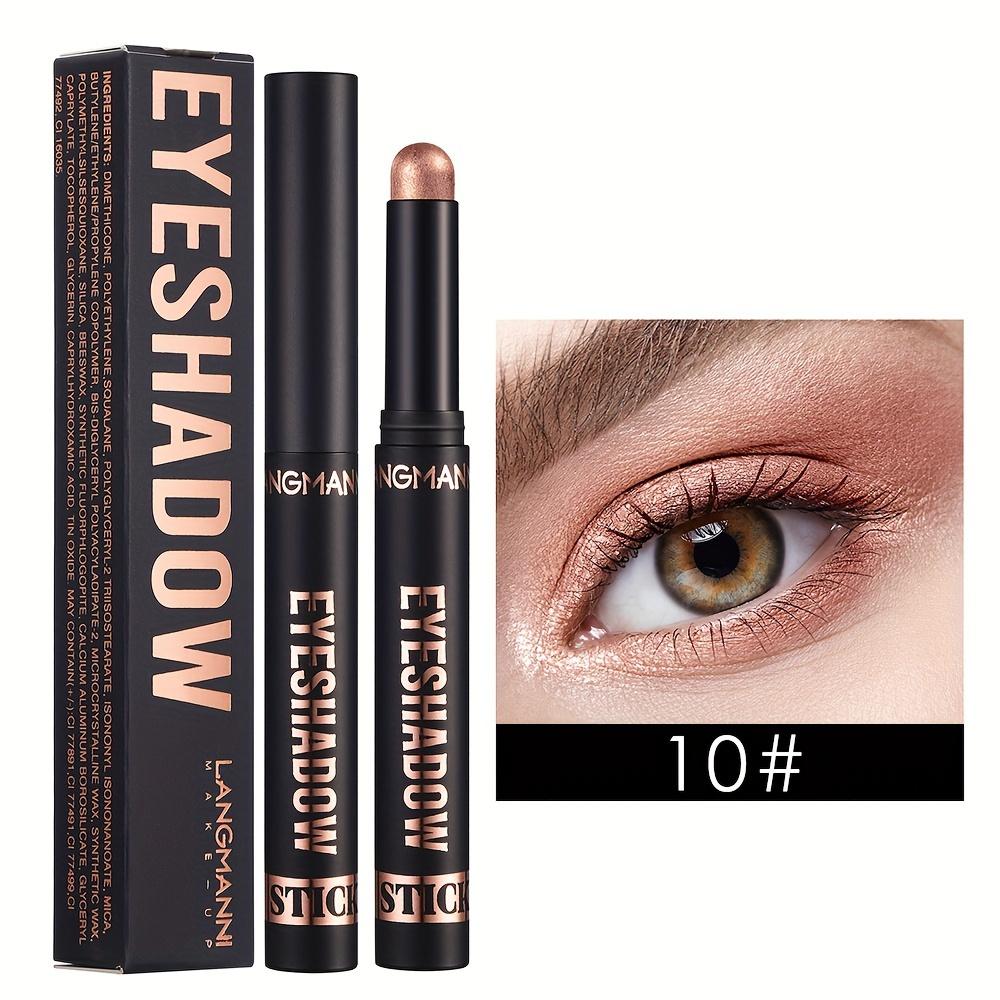 8-Color Eye Shadow Stick Long-Lasting Waterproof Cream To Powder Shimmer Glitter Eyeshadow Pigmentation Makeup Eyeshadow Pencil for Music Festival