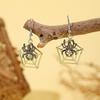 Fashionable Holiday Costume Jewelry 1 Pair Halloween Earrings for Women, Skeleton Spider Pumpkin Women Ghost Bat Dangle Earrings, Gothic Accessories