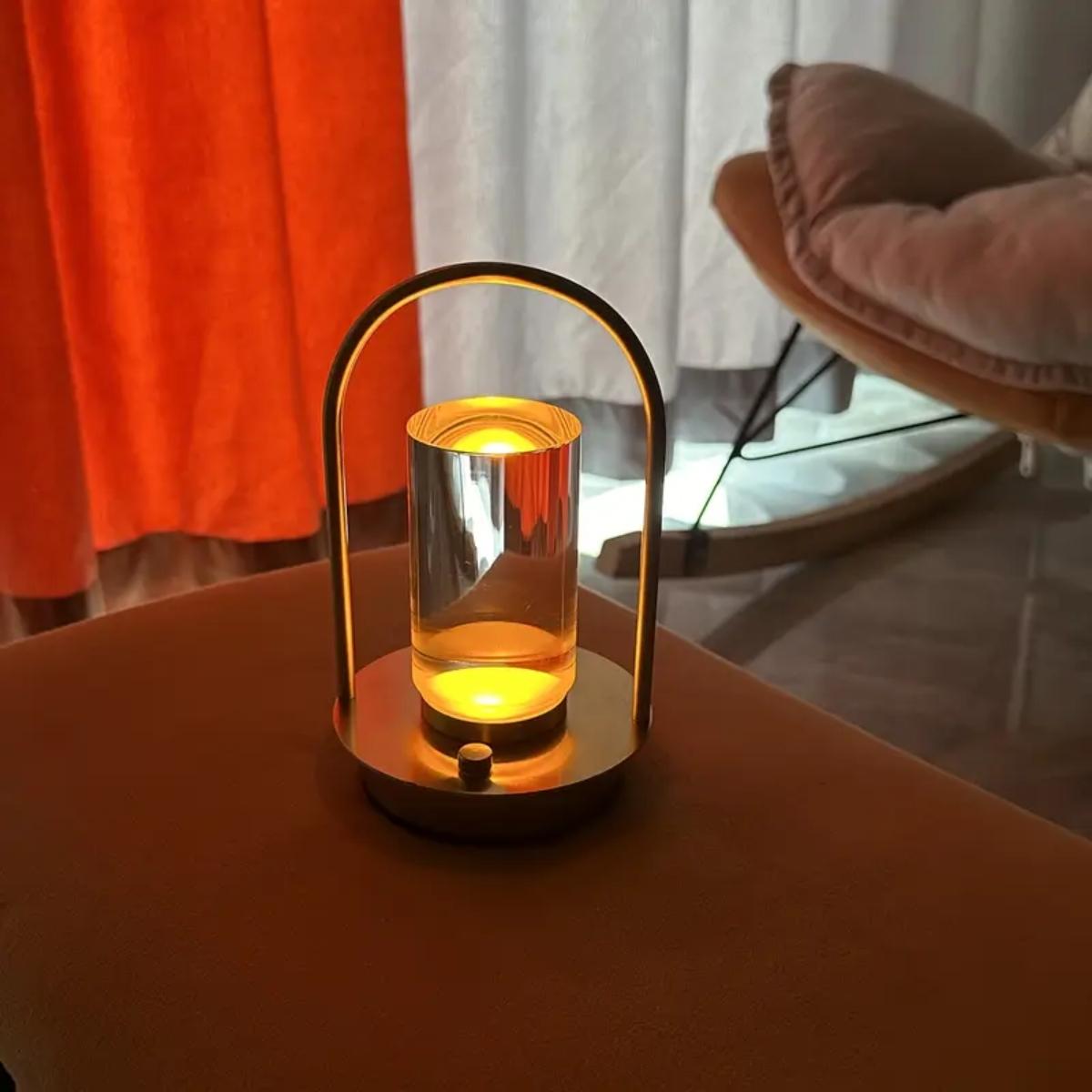 

LED touch light, USB charging light, night light, ambient light, suitable for restaurant, bar, party decoration, New Year gifts, Warm White&Gold белый