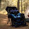Customize Your Name Outdoor Blanket Celestial Butterfly Design Comfortable And Soft For All Seasons Perfect For Travel Camping Picnics Sofa Office Bed