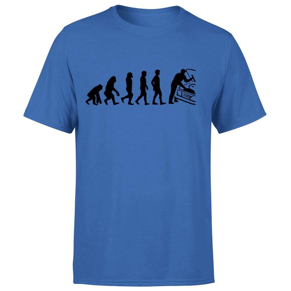Mechanic Evolution Unisexs T Shirt Funny Car Garage Repair Engineer Retro Tee Top
