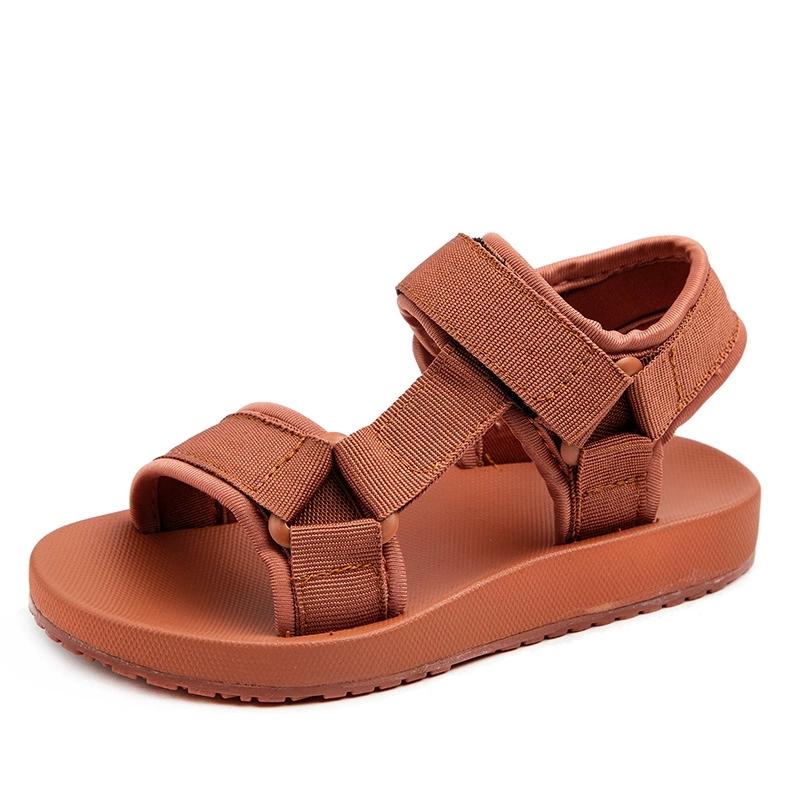 Kids Breathable Summer Sandals, Non-slip Flat Beach Shoes for Toddler Boys & Girls, Lightweight Outdoor Sport Children Footwear