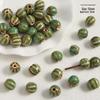Handmade Cute Flower & Heart Green Ceramic Beads for DIY Jewelry