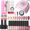 Petal Nail Kit Gel Polish LED Lamp Nail Tools Full Set Nail Art Decorations New Nail Gel DIY Set
