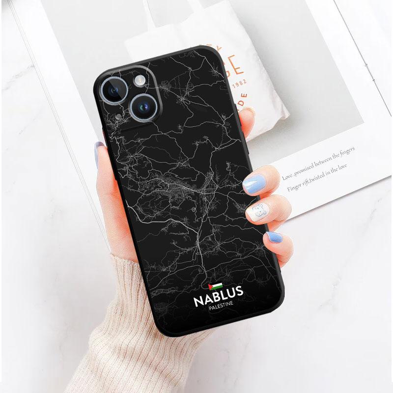 Telefon Shell Für Iphone 14 13 12 11 Pro Max Mini Xs Max Xr X 7 8 Plus 6s Weiche Silikon Fall Abdeckung Fundas Welt Stadt Karte Reise