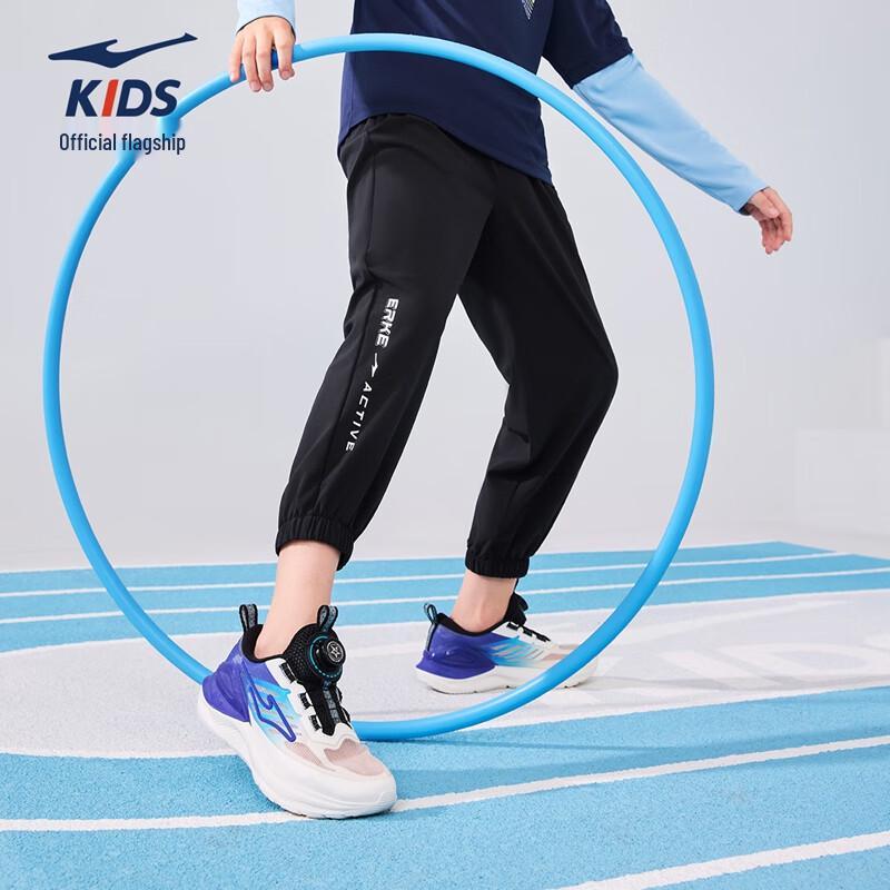 ERKE Kids' Unisex Summer Woven Cropped Sports Pants